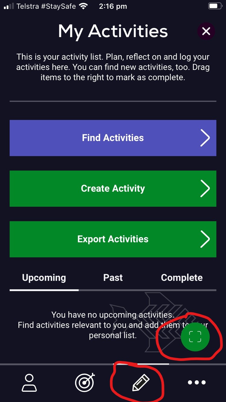 Mobile check-in