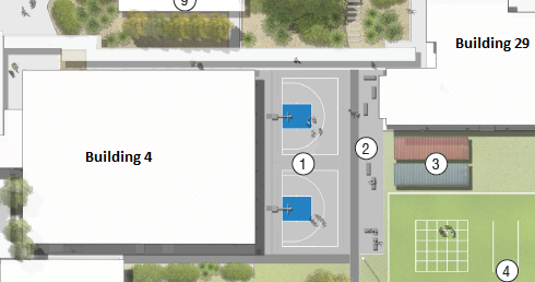 3x3 basketball courts