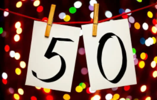 50 sign