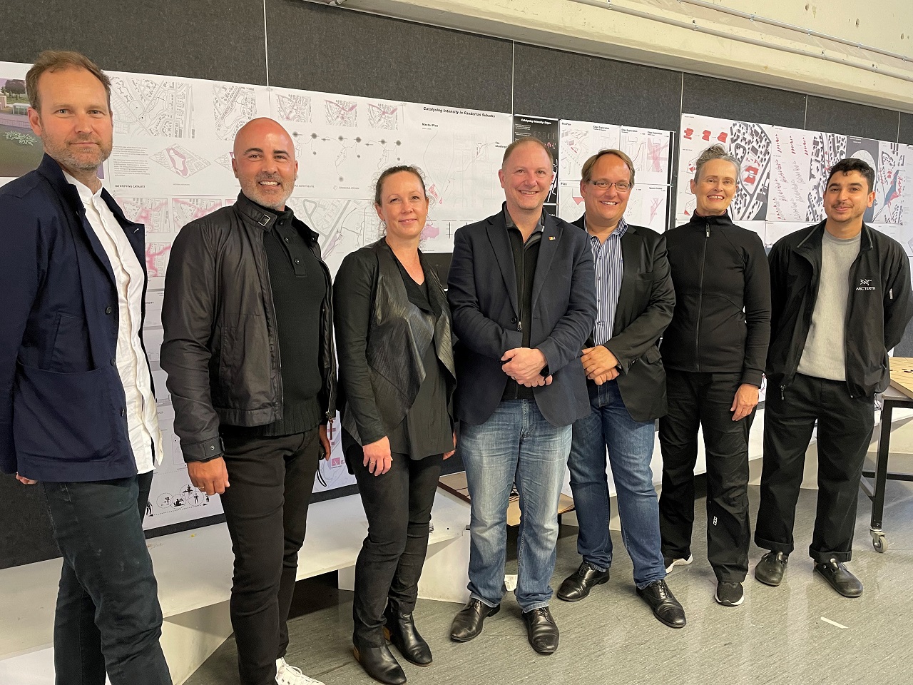 Master of Architecture students from UC present research and designs to ACT Government