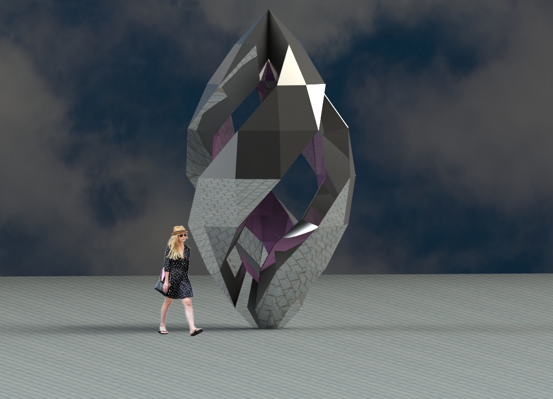 One Sculpture - Human Scale Render