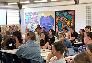 Students in a classroom